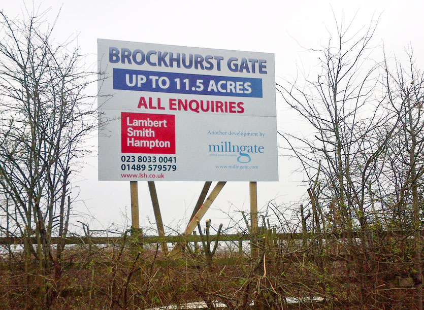 18 Mar 2013 - New 'All Enquiries' board has been erected at Brockhurst Gate