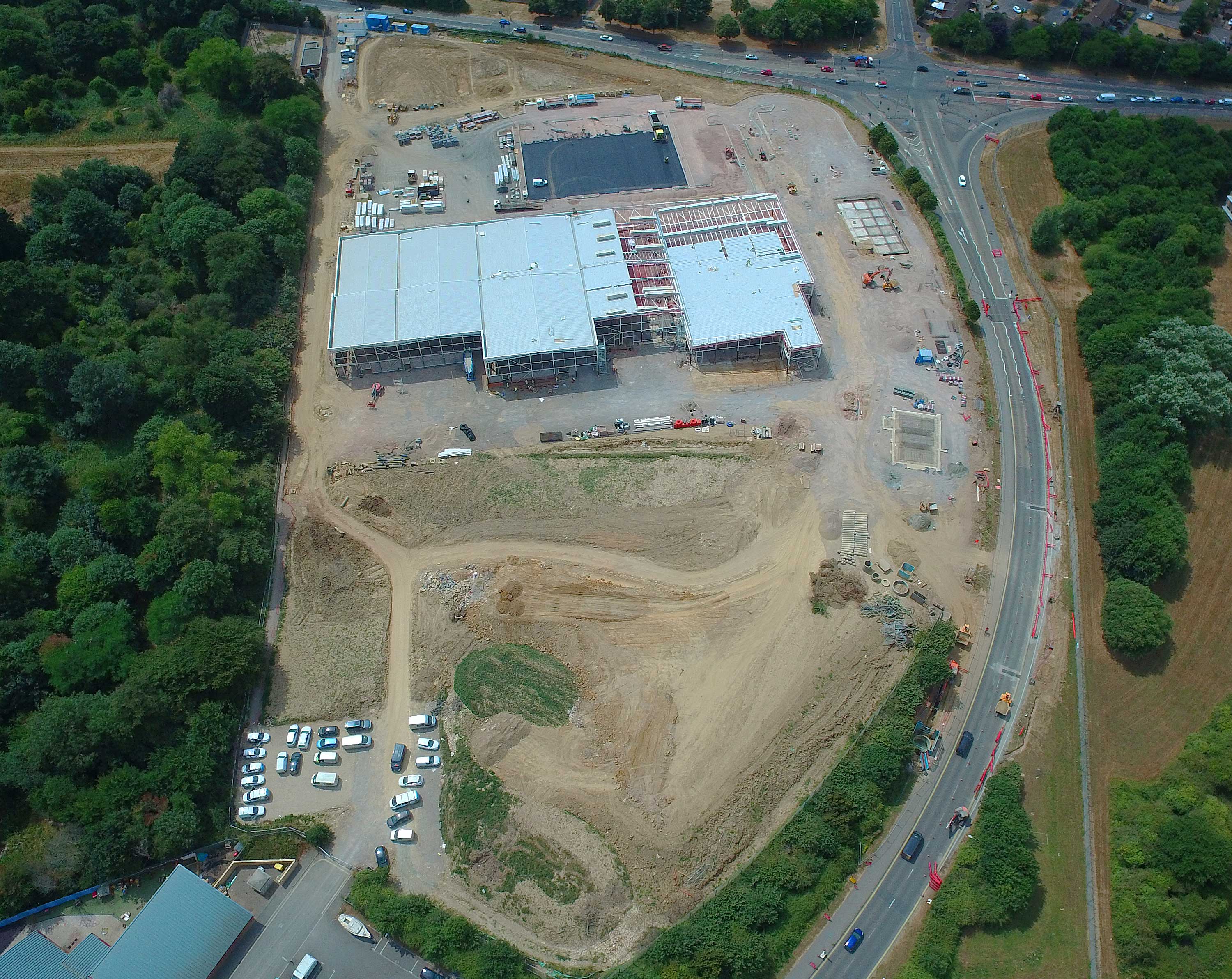 Aerial View of Progress July 2018